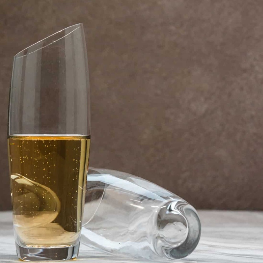 BOMSHBEE SLOANE FLUTE CHAMPAGNE GLASS S/4
